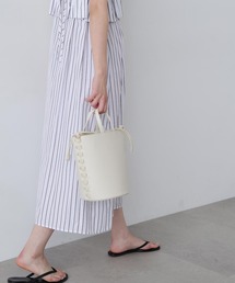 ◆サイドかがり巾着ショルダーバッグ