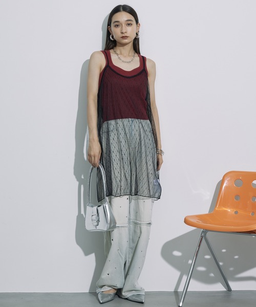 SEN TOKYO(セントーキョー)の「抜け感あるデザイン。ハトメデザインカットアウトデニムパンツ(デニムパンツ・レディース・ブルー/ブラック・S/M/L)」の10枚目の写真