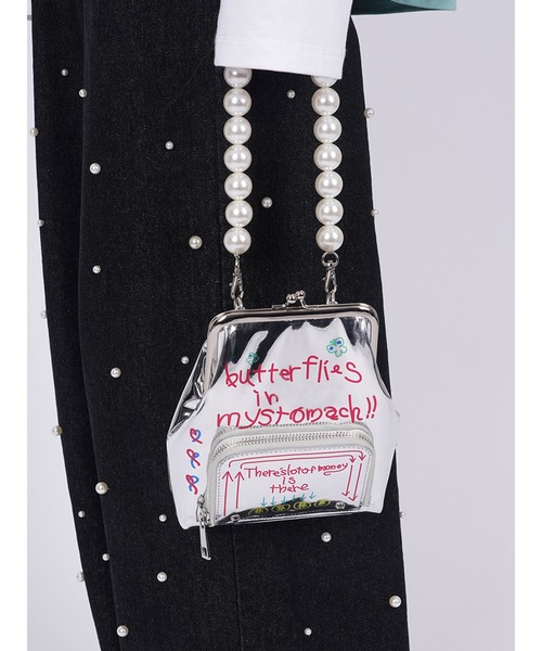 PAMEO POSE(パメオポーズ)の「My maid Bag Type Graffiti(ショルダーバッグ・レディース・ブラック/シルバー・FREE)」の10枚目の写真