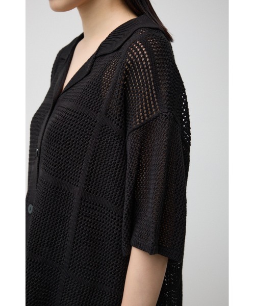 AZUL by moussy（アズールバイマウジー）の「メッシュニット切り替えデザインカーディガン（カーディガン/ボレロ・レディース・アイボリー/ブラック・FREE）」の11枚目の写真