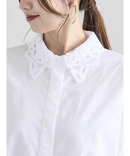 未使用タグ付き　ケミカルレースフレンチブラウス ケミカルレースフレンチブラウス spick & span Spick and Span