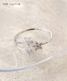 Tiaclasse（ティアクラッセ）の「ボタニカルモチーフストーンリング（リング）」