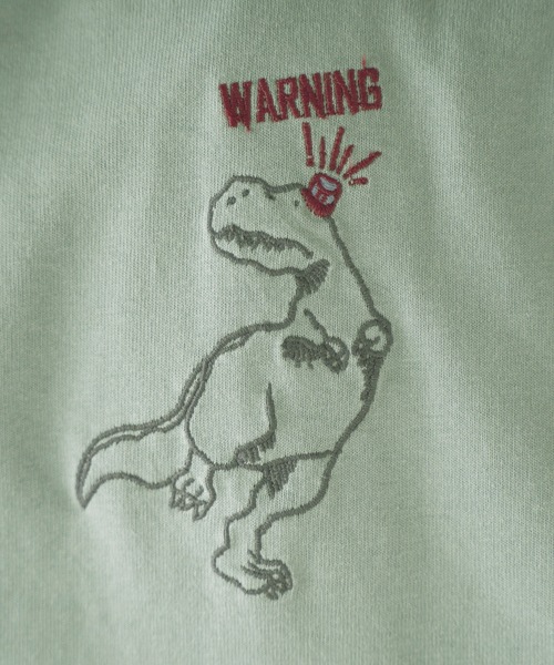 DOUBLE NAME（ダブルネーム）の「搭乗したいTRAVEL恐竜刺しゅうTEE/ユニセックス（Tシャツ/カットソー・レディース・ブルー/グリーン/オフホワイト・FREE）」の22枚目の写真