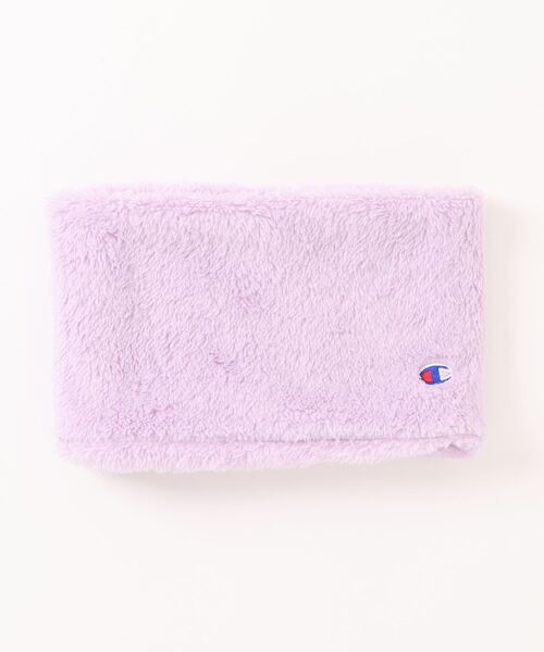 Champion(チャンピオン)の「Champion ボアネックウォーマー(ネックウォーマー/スヌード・キッズ・パープル/ミント/ベージュ/ブラウン/ピンク/ブラック・FREE)」の5枚目の写真