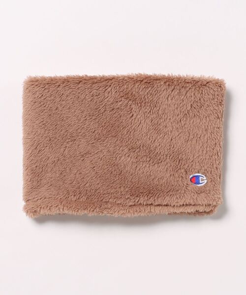 Champion(チャンピオン)の「Champion ボアネックウォーマー(ネックウォーマー/スヌード・キッズ・パープル/ミント/ベージュ/ブラウン/ピンク/ブラック・FREE)」の3枚目の写真