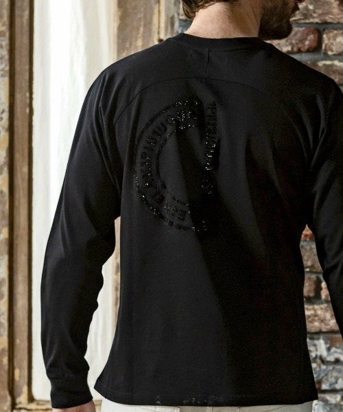 【セール】1PIU1UGUALE3 RELAX(ウノピゥウノウグァーレトレ リラックス)ラインストーンバックロゴロングTシャツ(Tシャツ/カットソー)|1PIU1UGUALE3 RELAX (ウノピゥウノウグァーレトレ リラックス) 【セール】1PIU1UGUALE3 RELAX(ウノピゥウノウグァーレトレ リラックス)ラインストーンバックロゴロングTシャツ(Tシャツ/カットソー)|1PIU1UGUALE3 RELAX (ウノピゥウノウグァーレトレ リラックス)