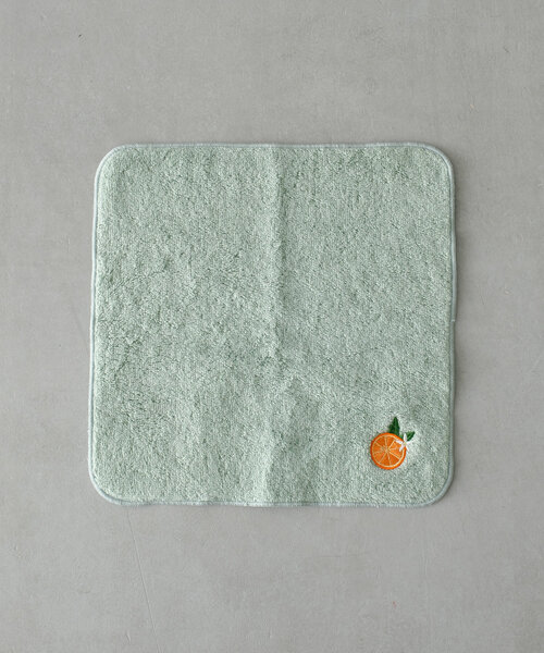 BIRTHDAY BAR（バースデイバー）の「チェリー／マンダリン　刺繍タオルハンカチ（ハンカチ/ハンドタオル・レディース・ブルー/ベージュ・0）」の9枚目の写真