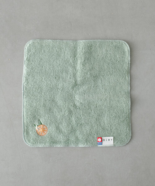 BIRTHDAY BAR（バースデイバー）の「チェリー／マンダリン　刺繍タオルハンカチ（ハンカチ/ハンドタオル・レディース・ブルー/ベージュ・0）」の10枚目の写真