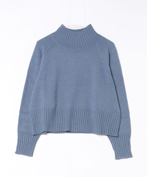 ROPE' PICNIC(ロペピクニック)の「ハイネックラグランニットプルオーバー/帯電防止・洗濯機OK・新色追加(ニット/セーター・レディース・ライトグレー/キナリ/ブラック/ブルー/レッド/ブルー系その他4/ピンク系その他2/イエロー系その他/ブルー系その他6・38)」の6枚目の写真