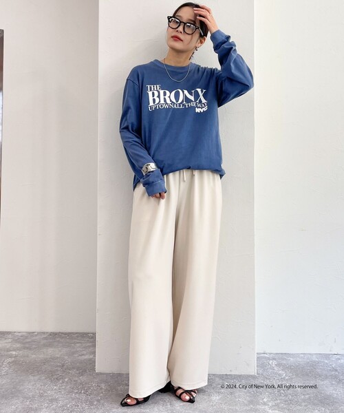 fredy emue(フレディエミュ)の「【GOOD ROCK SPEED/グッドロックスピード】NYCロンT(Tシャツ/カットソー・レディース・ネイビー・FREE)」の5枚目の写真