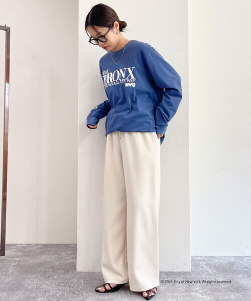 fredy emue(フレディエミュ)の「【GOOD ROCK SPEED/グッドロックスピード】NYCロンT(Tシャツ/カットソー・レディース・ネイビー・FREE)」の2枚目の写真