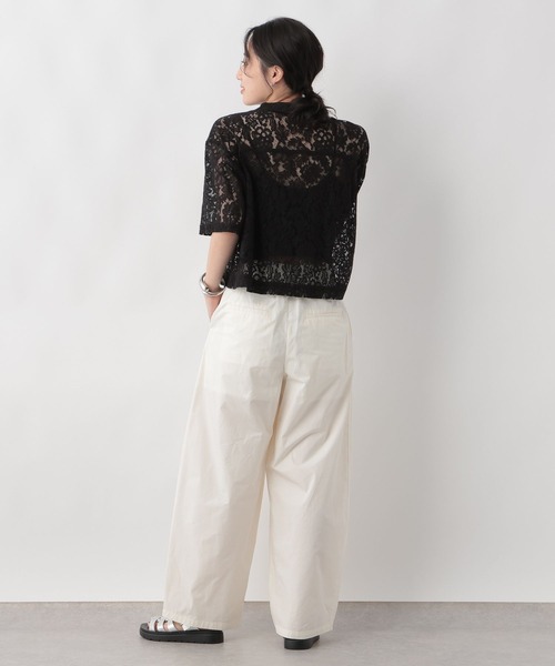 LOWRYS FARM（ローリーズファーム）の「バテンレースボレロ６Ｓ  140579（シャツ/ブラウス・レディース・ブラック/オフホワイト・FREE）」の7枚目の写真