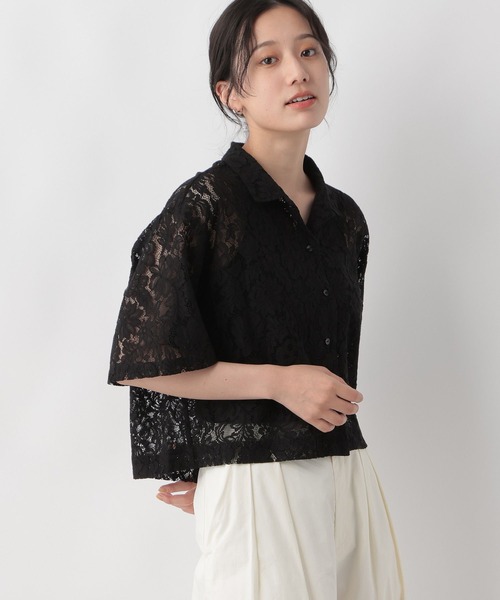 LOWRYS FARM（ローリーズファーム）の「バテンレースボレロ６Ｓ  140579（シャツ/ブラウス・レディース・ブラック/オフホワイト・FREE）」の8枚目の写真
