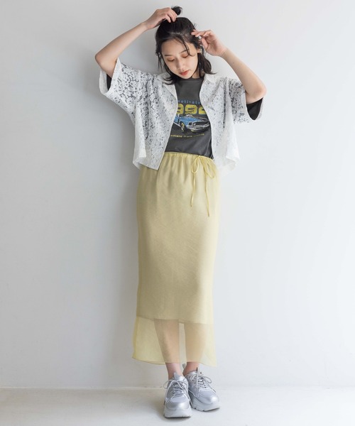 LOWRYS FARM（ローリーズファーム）の「バテンレースボレロ６Ｓ  140579（シャツ/ブラウス・レディース・ブラック/オフホワイト・FREE）」の22枚目の写真