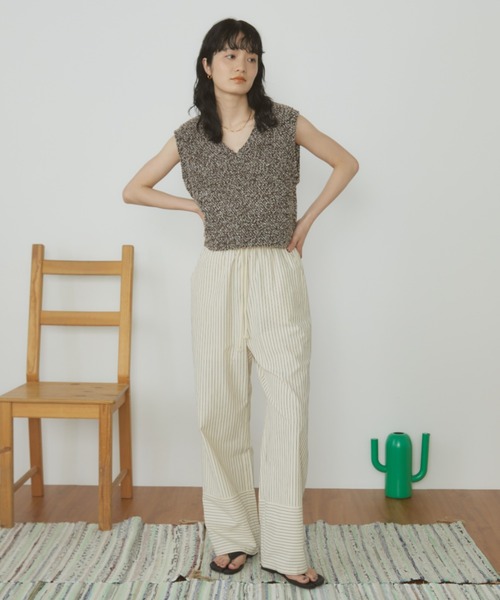 MERLOT（メルロー）の「メランジベスト（ベスト・レディース・ブラウン/ネイビー・FREE）」の10枚目の写真