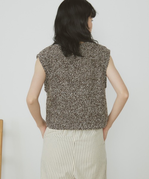 MERLOT（メルロー）の「メランジベスト（ベスト・レディース・ブラウン/ネイビー・FREE）」の9枚目の写真