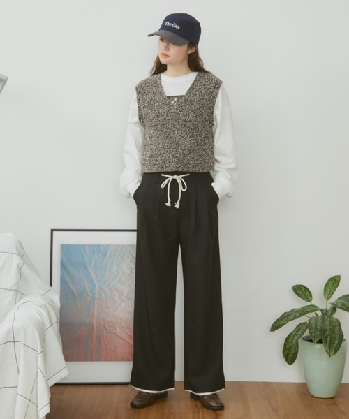 MERLOT（メルロー）の「メランジベスト（ベスト・レディース・ブラウン/ネイビー・FREE）」の17枚目の写真