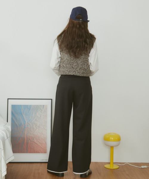 MERLOT（メルロー）の「メランジベスト（ベスト・レディース・ブラウン/ネイビー・FREE）」の19枚目の写真