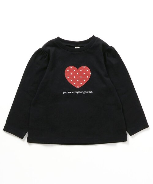 apres les cours（アプレレクール）の「7days Style/モチーフフレアTシャツ（Tシャツ/カットソー・キッズ・レッド/ラベンダー/ネイビー/ブラック/アイボリー/グレー・80/90/100/110/120/130/140）」の9枚目の写真