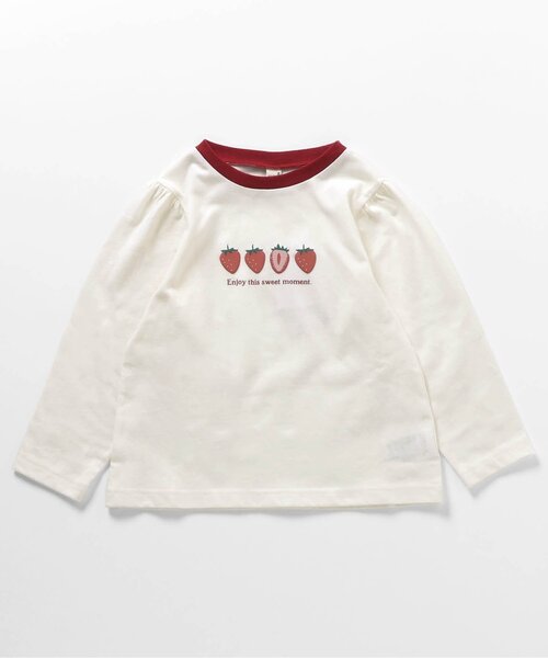 apres les cours（アプレレクール）の「7days Style/モチーフフレアTシャツ（Tシャツ/カットソー・キッズ・レッド/ラベンダー/ネイビー/ブラック/アイボリー/グレー・80/90/100/110/120/130/140）」の12枚目の写真