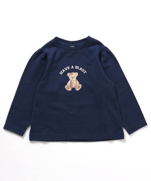 apres les cours（アプレレクール）の「7days Style/モチーフフレアTシャツ（Tシャツ/カットソー・キッズ・レッド/ラベンダー/ネイビー/ブラック/アイボリー/グレー・80/90/100/110/120/130/140）」の14枚目の写真