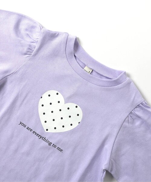 apres les cours（アプレレクール）の「7days Style/モチーフフレアTシャツ（Tシャツ/カットソー・キッズ・レッド/ラベンダー/ネイビー/ブラック/アイボリー/グレー・80/90/100/110/120/130/140）」の15枚目の写真