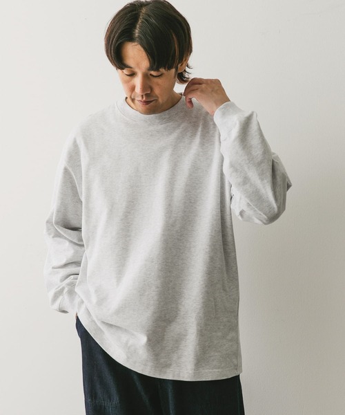 URBAN RESEARCH DOORS（アーバンリサーチドアーズ）の「USAコットン ロングスリーブ Tシャツ（Tシャツ/カットソー・メンズ・グレー系その他/ブラック系その他/ホワイト/ネイビー・MEDIUM/LARGE/X-LARGE）」の12枚目の写真