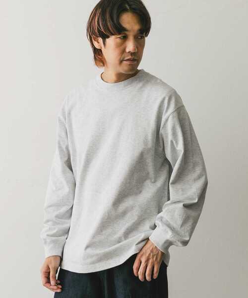 URBAN RESEARCH DOORS（アーバンリサーチドアーズ）の「USAコットン ロングスリーブ Tシャツ（Tシャツ/カットソー・メンズ・グレー系その他/ブラック系その他/ホワイト/ネイビー・MEDIUM/LARGE/X-LARGE）」の15枚目の写真