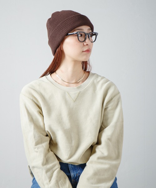 RACAL(ラカル)の「2way Plain Color Knit Beanie / 2ウェイプレーンカラーニットビーニー(ニットキャップ/ビーニー・レディース・ブラック/ベージュ/ブラウン/グレー/ピンク/オレンジ/ブルー/アイボリー/オリーブ/パープル・FREE)」の4枚目の写真
