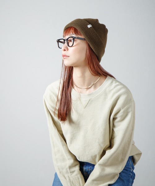 RACAL(ラカル)の「2way Plain Color Knit Beanie / 2ウェイプレーンカラーニットビーニー(ニットキャップ/ビーニー・レディース・ブラック/ベージュ/ブラウン/グレー/ピンク/オレンジ/ブルー/アイボリー/オリーブ/パープル・FREE)」の6枚目の写真