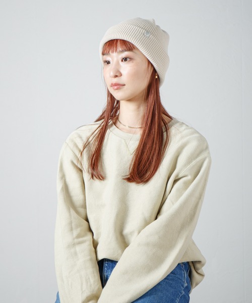 RACAL(ラカル)の「2way Plain Color Knit Beanie / 2ウェイプレーンカラーニットビーニー(ニットキャップ/ビーニー・レディース・ブラック/ベージュ/ブラウン/グレー/ピンク/オレンジ/ブルー/アイボリー/オリーブ/パープル・FREE)」の1枚目の写真
