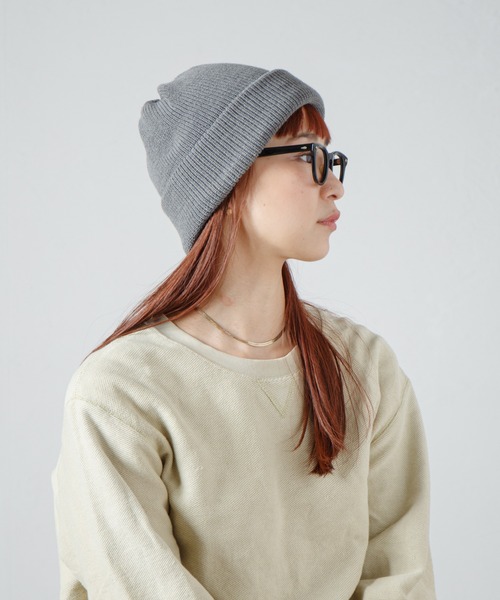 RACAL(ラカル)の「2way Plain Color Knit Beanie / 2ウェイプレーンカラーニットビーニー(ニットキャップ/ビーニー・レディース・ブラック/ベージュ/ブラウン/グレー/ピンク/オレンジ/ブルー/アイボリー/オリーブ/パープル・FREE)」の15枚目の写真