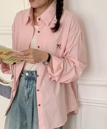 Vipoa | ワンポイントリボンシャツ(シャツ/ブラウス)