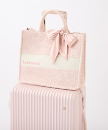 【LouLoumei】キャリーオンツイードトートバッグ