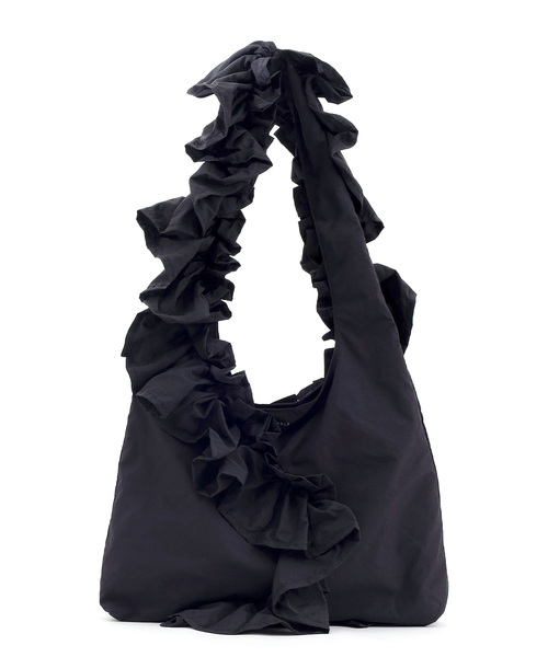 SMIR NASLI（サミールナスリ）の「フリフリワンショルダーバッグ／Ａ４対応（ショルダーバッグ・レディース・グレー/ピンクベージュ/ブラック/ブラウン/イエロー×グリーン/ネイビー/ライトグレー・FREE）」の18枚目の写真