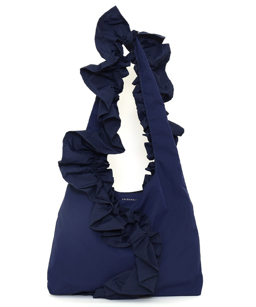 SMIR NASLI（サミールナスリ）の「フリフリワンショルダーバッグ／Ａ４対応（ショルダーバッグ・レディース・グレー/ピンクベージュ/ブラック/ブラウン/イエロー×グリーン/ネイビー/ライトグレー・FREE）」の22枚目の写真