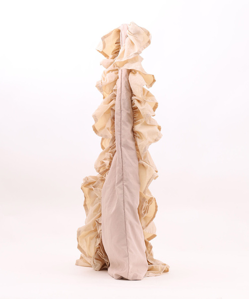 SMIR NASLI（サミールナスリ）の「フリフリワンショルダーバッグ／Ａ４対応（ショルダーバッグ・レディース・グレー/ピンクベージュ/ブラック/ブラウン/イエロー×グリーン/ネイビー/ライトグレー・FREE）」の10枚目の写真