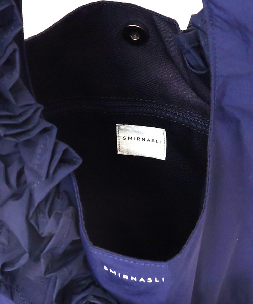 SMIR NASLI（サミールナスリ）の「フリフリワンショルダーバッグ／Ａ４対応（ショルダーバッグ・レディース・グレー/ピンクベージュ/ブラック/ブラウン/イエロー×グリーン/ネイビー/ライトグレー・FREE）」の14枚目の写真