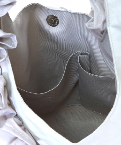 SMIR NASLI（サミールナスリ）の「フリフリワンショルダーバッグ／Ａ４対応（ショルダーバッグ・レディース・グレー/ピンクベージュ/ブラック/ブラウン/イエロー×グリーン/ネイビー/ライトグレー・FREE）」の16枚目の写真