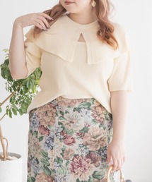 CLETTE | ケープデザイン半袖リブニット(ニット/セーター)