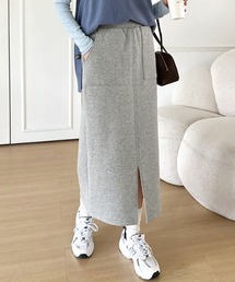 COCOMOMO（ココモモ）の「選べる2タイプ 楽々ストレッチスカート ナロースカート スリット タイトスカート ポケット付き スカート ノーマル 裏起毛（スカート）」