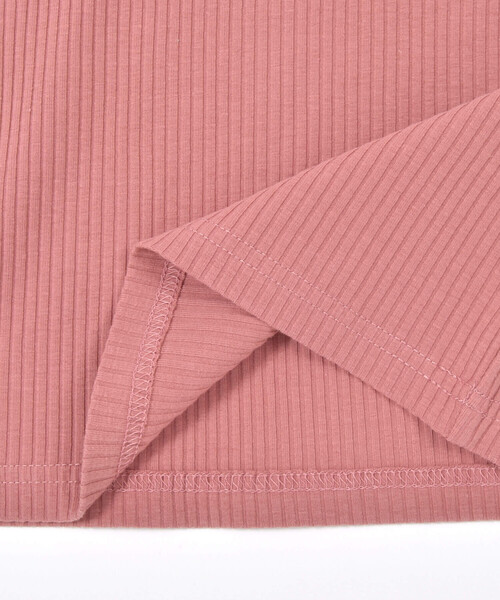 SLAP SLIP（スラップスリップ）の「無地ボーダー花柄肩フリルリボン付き長袖Tシャツ(80~130cm)（Tシャツ/カットソー・キッズ・ピンク/ホワイト系その他2/グレー・80ｃｍ/90cm/110cm/100cm/120cm/130cm）」の10枚目の写真