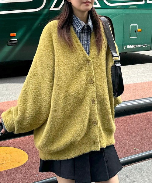 PBLIM(ページボーイリム)の「PBLIM/フェザーカーディガン(カーディガン/ボレロ・レディース・ブラック/レッド/イエロー・MEDIUM/SMALL)」の3枚目の写真