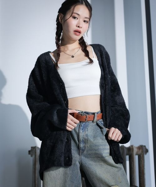 PBLIM(ページボーイリム)の「PBLIM/フェザーカーディガン(カーディガン/ボレロ・レディース・ブラック/レッド/イエロー・MEDIUM/SMALL)」の13枚目の写真