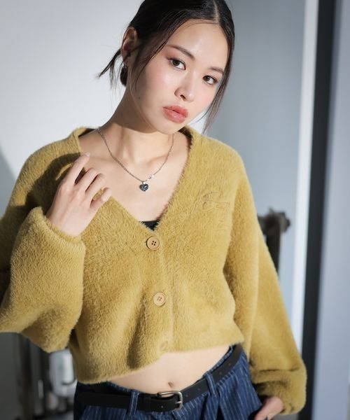 PBLIM(ページボーイリム)の「PBLIM/フェザーカーディガン(カーディガン/ボレロ・レディース・ブラック/レッド/イエロー・MEDIUM/SMALL)」の18枚目の写真