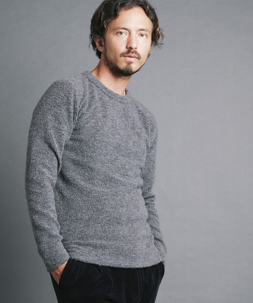 Magine(マージン)の「WOOL PILE KNITSAW L/S:ウールパイル ニットソー ロングスリーブ(ニット/セーター・メンズ・オートミール/ネイビー/チャコールグレー/ブラック・44/46/48)」の9枚目の写真