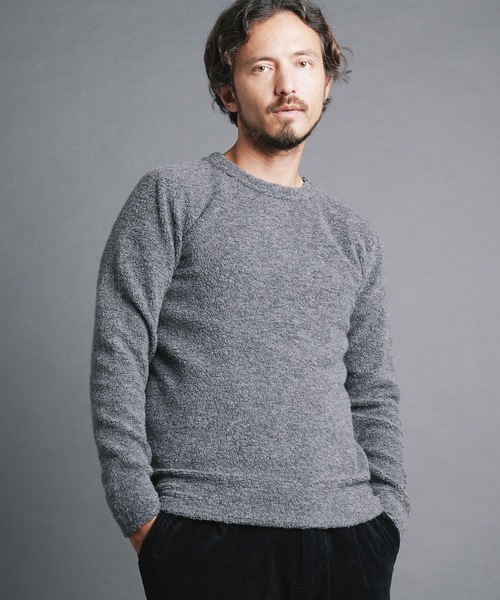 Magine(マージン)の「WOOL PILE KNITSAW L/S:ウールパイル ニットソー ロングスリーブ(ニット/セーター・メンズ・オートミール/ネイビー/チャコールグレー/ブラック・44/46/48)」の10枚目の写真