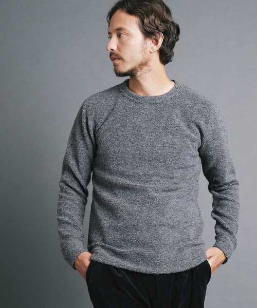 Magine(マージン)の「WOOL PILE KNITSAW L/S:ウールパイル ニットソー ロングスリーブ(ニット/セーター・メンズ・オートミール/ネイビー/チャコールグレー/ブラック・44/46/48)」の8枚目の写真