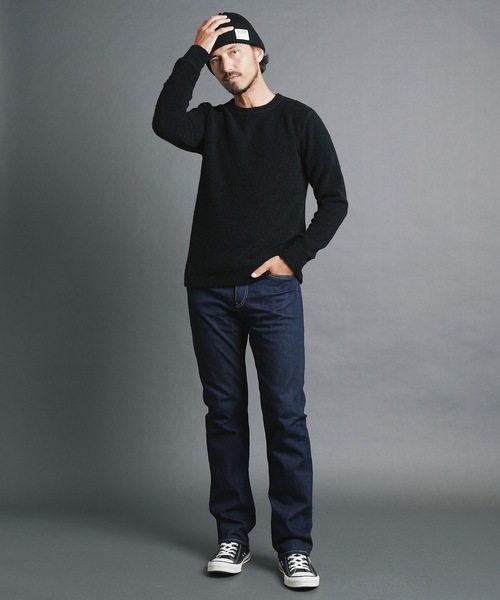 Magine(マージン)の「WOOL PILE KNITSAW L/S:ウールパイル ニットソー ロングスリーブ(ニット/セーター・メンズ・オートミール/ネイビー/チャコールグレー/ブラック・44/46/48)」の17枚目の写真