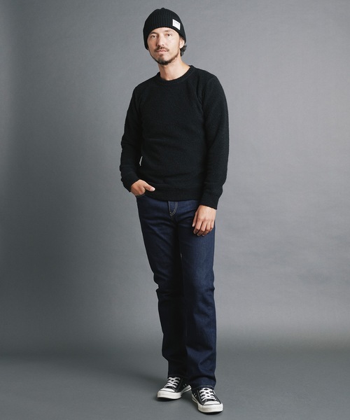 Magine(マージン)の「WOOL PILE KNITSAW L/S:ウールパイル ニットソー ロングスリーブ(ニット/セーター・メンズ・オートミール/ネイビー/チャコールグレー/ブラック・44/46/48)」の19枚目の写真